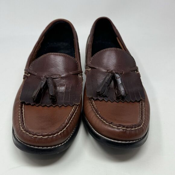 Sperry Top Sider Loafers Mens 9.5 M Brown Leather Kiltie Tasseled Slip On Casual main image 9